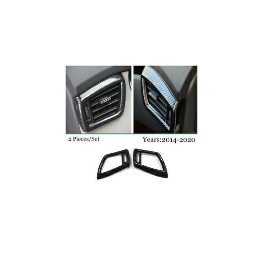 適用: 日産 キャシュカイ J11 ローグ スポーツ 2014-2018 ABS カーボンファイバー ギア シフト レバー ノブ ハンドル カバー トリム アクセサリー 左 右 通気口 AL-OO-7398 AL Interior parts for cars