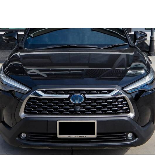 適用: 2020 2021 トヨタ カローラ クロス フロント グリル バンパー トリム ステッカー ABS クローム AL-OO-7530 AL Exterior parts for cars