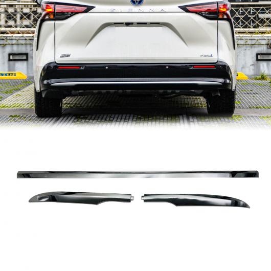 適用: 2021 2022 トヨタ シエナ トランク テールゲート リア ドア メンバー カバー ガーニッシュ トリム スタイリング ABS 3ピース AL-OO-7537 AL Exterior parts for cars