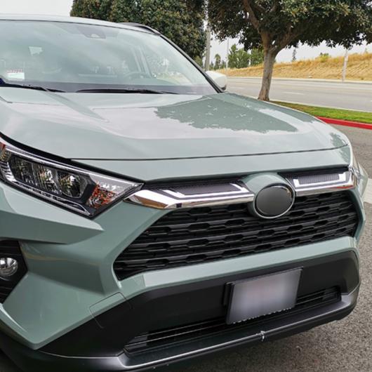 適用: トヨタ RAV4 ハイブリッド XA50 2019 2020 ABS クローム フロント センター メッシュ グリル カバー ラジエーター ストリップ トリム アクセサリー AL-OO-7720 AL Exterior parts for cars