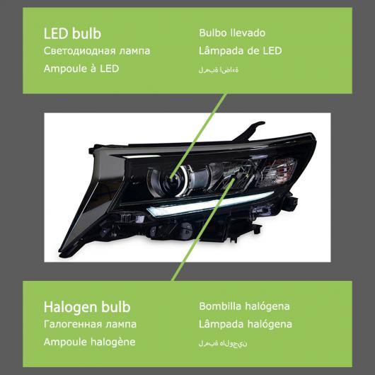 ヘッド ランプ 適用: ランダー クルーザー LED ヘッドライト ヘッドライト ランダー クルーザー DRL ウインカー ハイ ビーム エンジェル アイ プロジェクター レンズ 1 セット AL-OO-7971 AL Car light|オートパーツエージェンシー