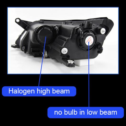 適用: VW ティグアン 2007-2012 LED ヘッドライト DRL フォグランプ ターンシグナルライト ロー ハイ ビーム エンジェルアイ プロジェクター レンズ ハロゲン ライト AL-OO-8034 AL Car light