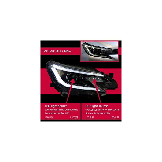 ヘッド ランプ 適用: トヨタ マーク X LED ヘッドライト 2013-2017 ヘッドライト レイツ/マークX DRL ウインカー ハイ ビーム エンジェル アイ プロジェクター レンズ LED キット AL-OO-7981 AL Car light｜オートパーツエージェンシー