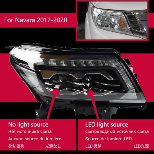ヘッド ランプ 適用: ナバラ NP300 LED ヘッドライト 2015-2020 ヘッドライト NP300 DRL ウインカー ハイ ビーム エンジェル アイ プロジェクター レンズ ローバルブ含まない AL-OO-8096 AL Car light|オートパーツエージェンシー