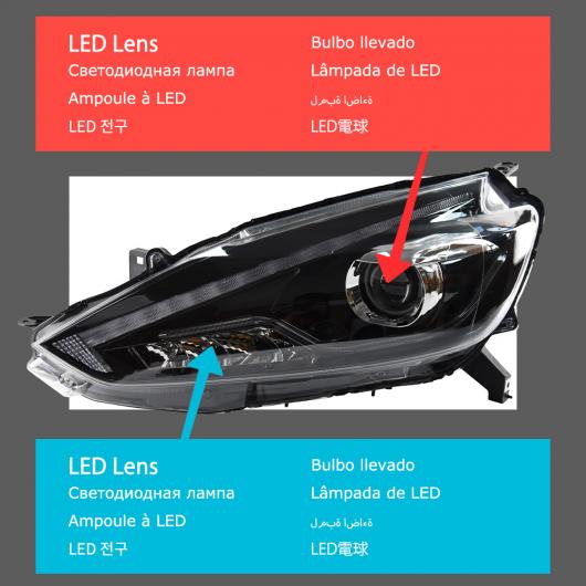 ヘッド ランプ 適用: 日産 シルフ セントラ LED ヘッドライト 2016-2018 ヘッドライト シルフ DRL ウインカー ハイ ビーム エンジェル アイ プロジェクター LED バルブ AL-OO-8176 AL Car light