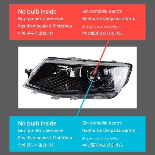 ヘッド ランプ 適用: シュコダ オクタヴィア LED ヘッドライト 2015-2017 ヘッドライト オクタヴィア DRL ウインカー ハイ ビーム エンジェル アイ プロジェクター レンズ タイプA AL-OO-8204 AL Car light