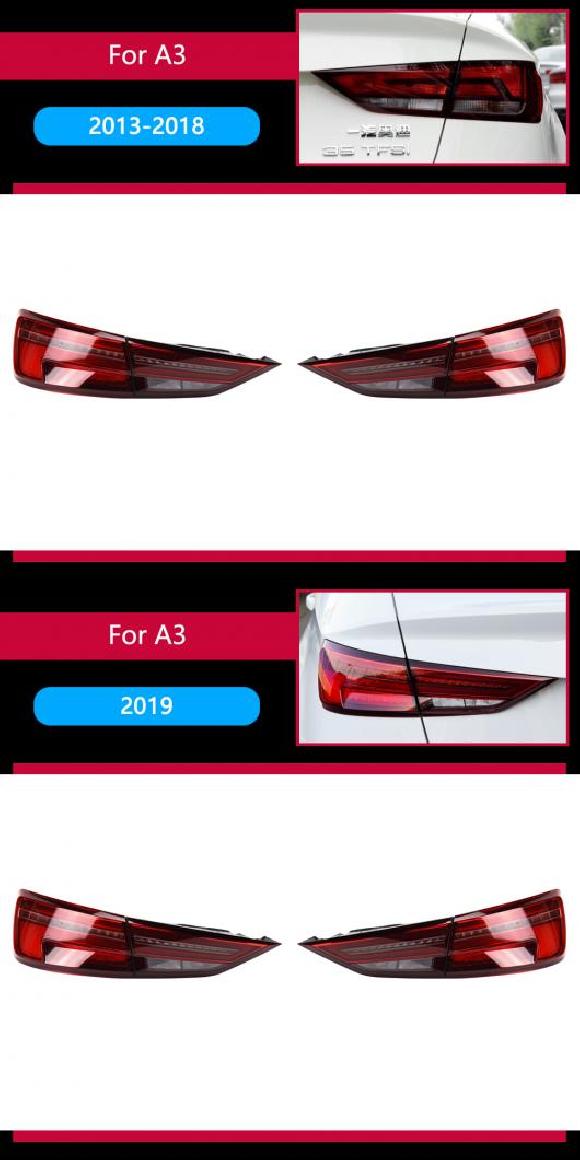 テール ランプ 適用: アウディ/AUDI A3 LED テールライト 2015-2019 S3 リア フォグ ブレーキ ウインカー 2013-2018・2019 AL-OO-7805 AL Car light