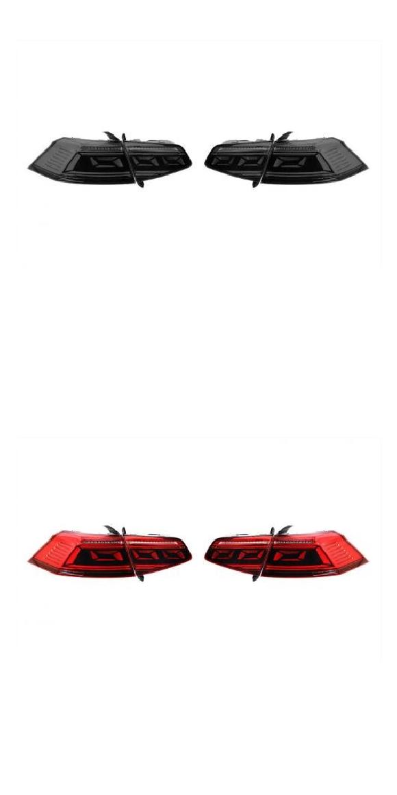 ヘッド ランプ 適用: VW パサート LED ヘッドライト 2015-2018 ヘッドライト VW パサート DRL ウインカー ハイ ビーム エンジェル アイ プロジェクター レンズ ブラック・レッド AL-OO-7806 AL Car light