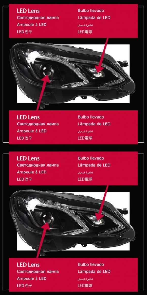 ヘッド ランプ 適用: メルセデス・ベンツ W212 W211 LED ヘッドライト 2010-2016 ヘッドライト E200 E300 DRL ウインカー ハイ ビーム エンジェル アイ 2014-2016・2010-2013 AL-OO-7884 AL Car light