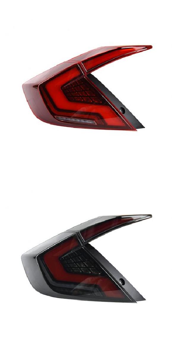 テール ランプ 適用: ホンダ シビック LED テールライト 2016-2021 シビック リア フォグ ブレーキ ウインカー レッド・スモーク AL-OO-7931 AL Car light|オートパーツエージェンシー