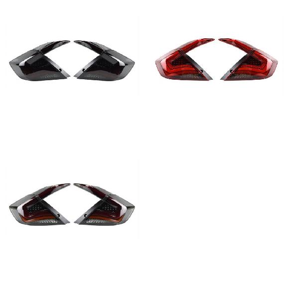 テール ランプ 適用: ホンダ シビック LED テールライト 2016-2021 シビック リア フォグ ブレーキ ウインカー ブラック~アイボリー AL-OO-7936 AL Car light|オートパーツエージェンシー