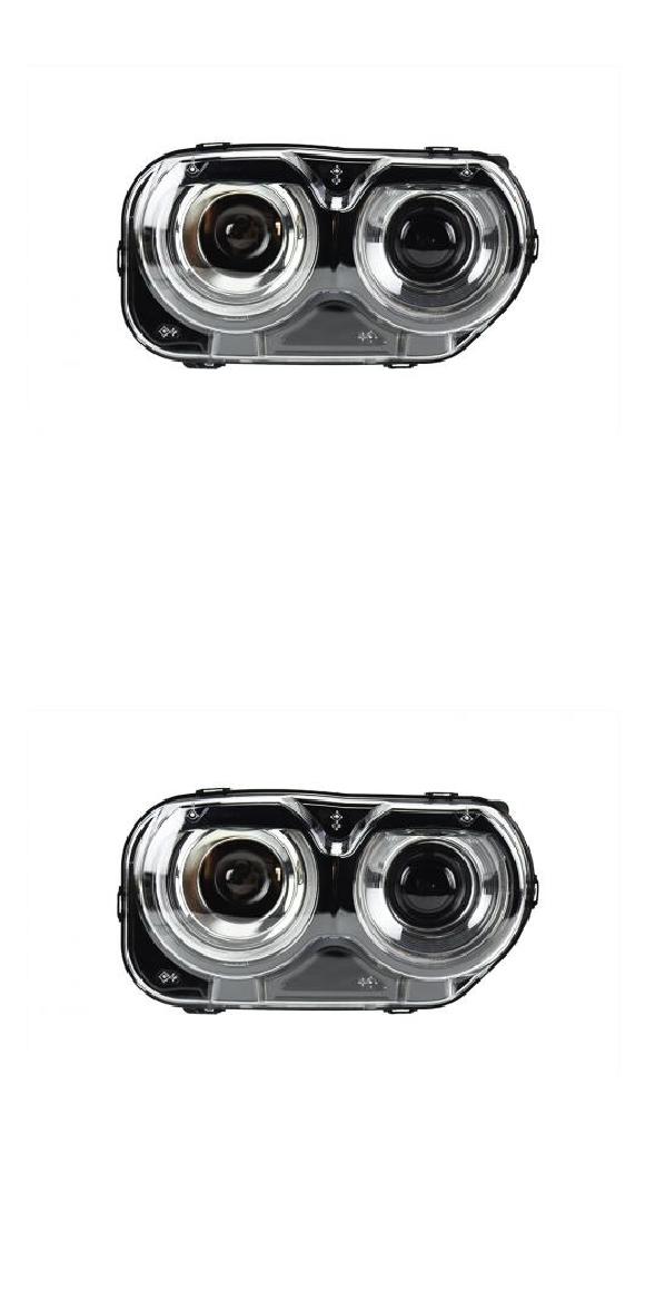 ヘッド ランプ 適用: ダッジ/DODGE チャレンジャー LED ヘッドライト 2015-2021 ヘッドライト チャレンジャー DRL ウインカー ハイ ビーム エンジェル バルブなし・LED バルブ AL-OO-7945 AL Car light