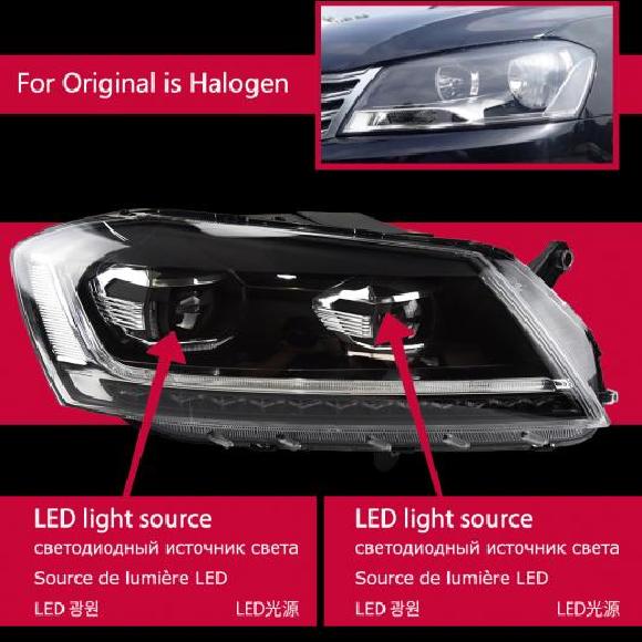 ヘッド ランプ 適用: VW パサート B7 LED ヘッドライト 2012-2015 ヘッドライト パサート B7 DRL ウインカー ハイ ハロゲン車用・キセノン車用 ヘッドライト オール LED AL-OO-8028 AL Car light 131,425円