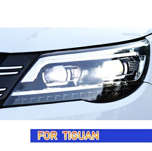 ヘッド ランプ 適用: ティグアン LED ヘッドライト 2009-2012 ヘッドライト ティグアン DRL ウインカー ハイ ビーム エンジェル アイ プロジェクター レンズ オール LED AL-OO-8029 AL Car light|オートパーツエージェンシー