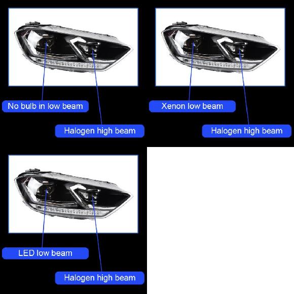 ヘッド ランプ 適用: VW スポーツバン LED ヘッドライト 2017-2021 ヘッドライト スポーツバン DRL ウインカー ハイ ビーム バルブなし イン ロー ビーム～LED キット AL-OO-8130 AL Car light