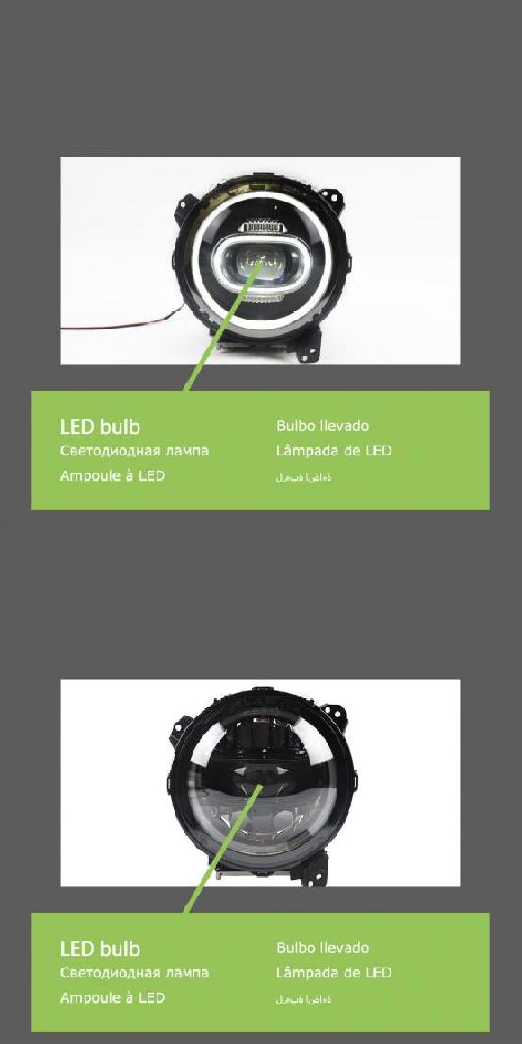 ヘッド ランプ 適用: ジープ/JEEP ラングラー LED ヘッドライト 2016-2021 ヘッドライト ラングラー DRL ウインカー ハイ ビーム エンジェル アイ タイプ A・タイプ B AL-OO-8155 AL Car light