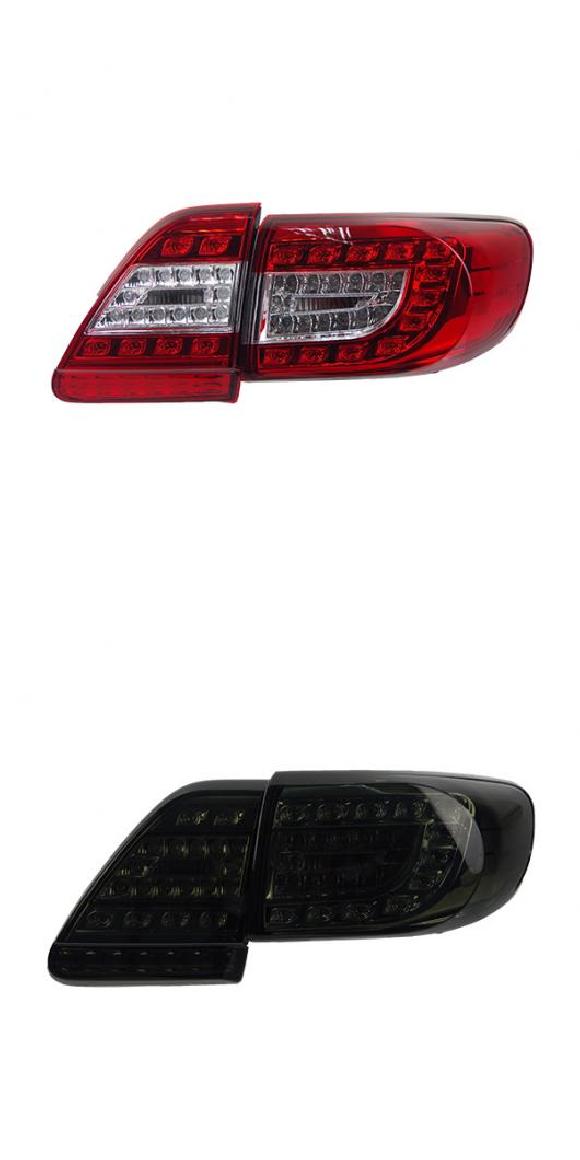 テール ランプ 適用: トヨタ カローラ LED テールライト 2011-2013 カローラ アルティス リア フォグ ブレーキ ウインカー レッド・スモーク AL-OO-8166 AL Car light