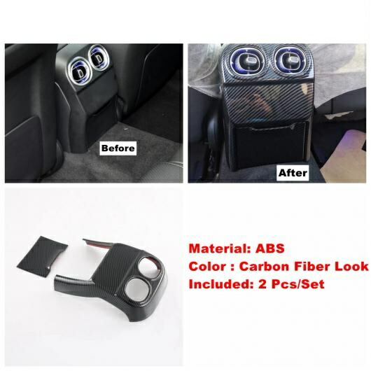 ダッシュボード エア AC ライト コントロール パネル ギア ボックス リフト ボタン ドア スピーカー カバー トリム 適用: メルセデス・ベンツ C クラス W206 セダン 2022 カーボンファイバー タイプI AL-PP-0011 AL Interior parts for
