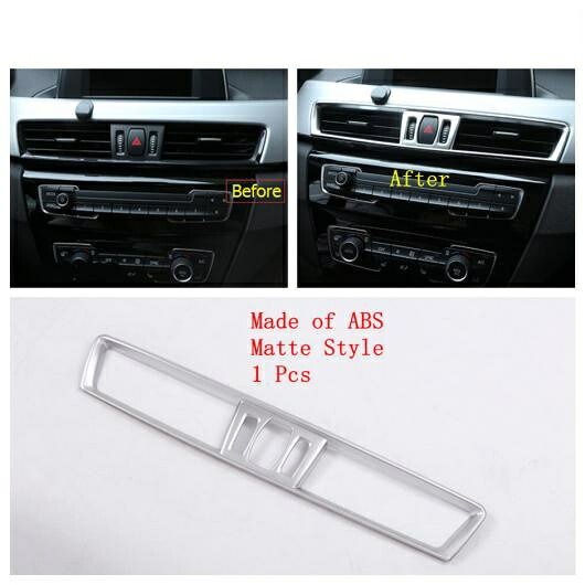 アームレスト リフト ボタン エア AC ギア ボックス ライト コントロール パネル カバー トリム 適用: BMW X1 F48 2016-2021 マット インテリア キット タイプK AL-PP-0085 AL Interior parts for cars