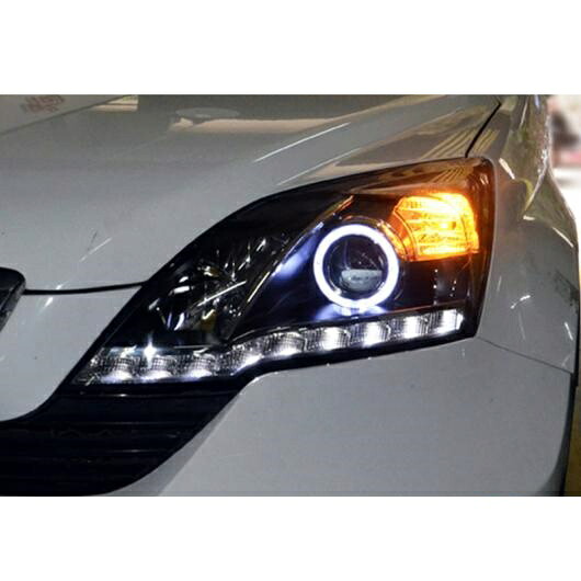 ヘッドライト アセンブリ 適用: ホンダ CRV 2007-2011 CR-V LED エンジェル アイ DRL Q5 バイキセノン レンズ H7 キセノン フロント ライト 4300K キセノン～6000K キセノン AL-OO-8268 AL Car light