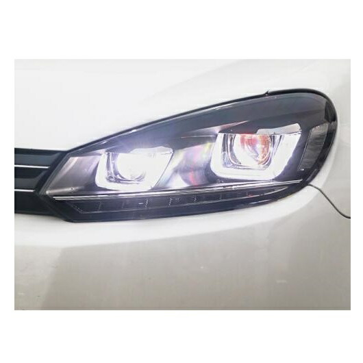適用: VW ゴルフ 6 MK6 LED ヘッドライト GOLF6 DRL HID ヘッド ランプ バイキセノン ヘッドライト アクセサリー 6000K オール LED AL-OO-8290 AL Car light|オートパーツエージェンシー