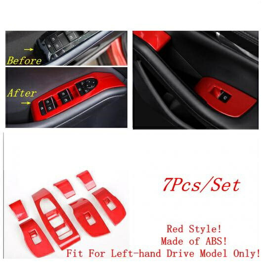 ギア ヘッド ダッシュボード エア AC ドア ハンドル ボウル ウインドウ リフト ボタン パネル カバー トリム 適用: マツダ CX-30 2020-2022 レッド インテリア タイプA AL-PP-0089 AL Interior parts for cars