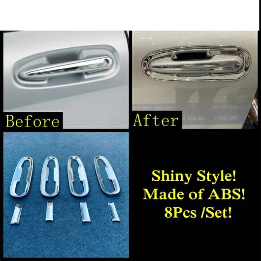 ABS クローム バックミラー ミラー ハンドル ボウル レイン ワイパー フォグライト ランプ カバー トリム 適用: トヨタ シエナ 2021 2022 アクセサリー エクステリア タイプE AL-PP-0166 AL Exterior parts for cars