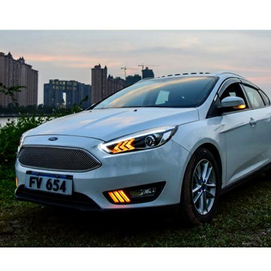ヘッドライト 適用: フォード/FORD フォーカス 2015-2018 LED ヘッドライト フォーカス ヘッド ランプ LED デイタイムランニングライト LED DRL バイキセノン HID 4300K~8000K AL-OO-8573 AL Car light|オートパーツエージェンシー
