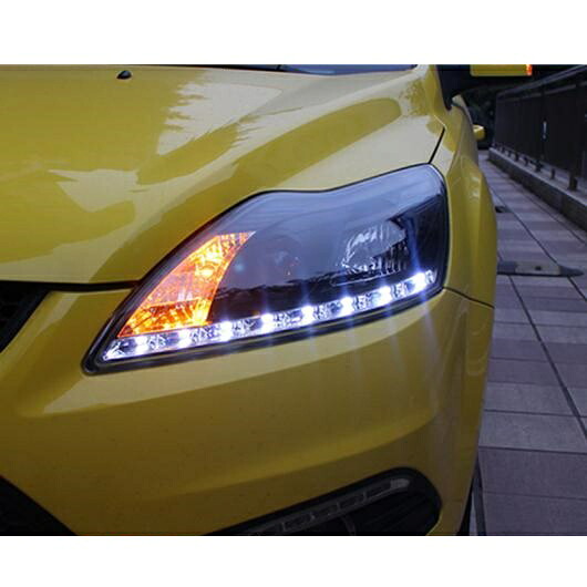 ヘッドライト 適用: フォード/FORD フォーカス 2009-2011 LED ヘッドライト フォーカス ヘッド ランプ LED デイタイムランニングライト LED DRL バイキセノン HID 4300K～8000K AL-OO-8589 AL Car light
