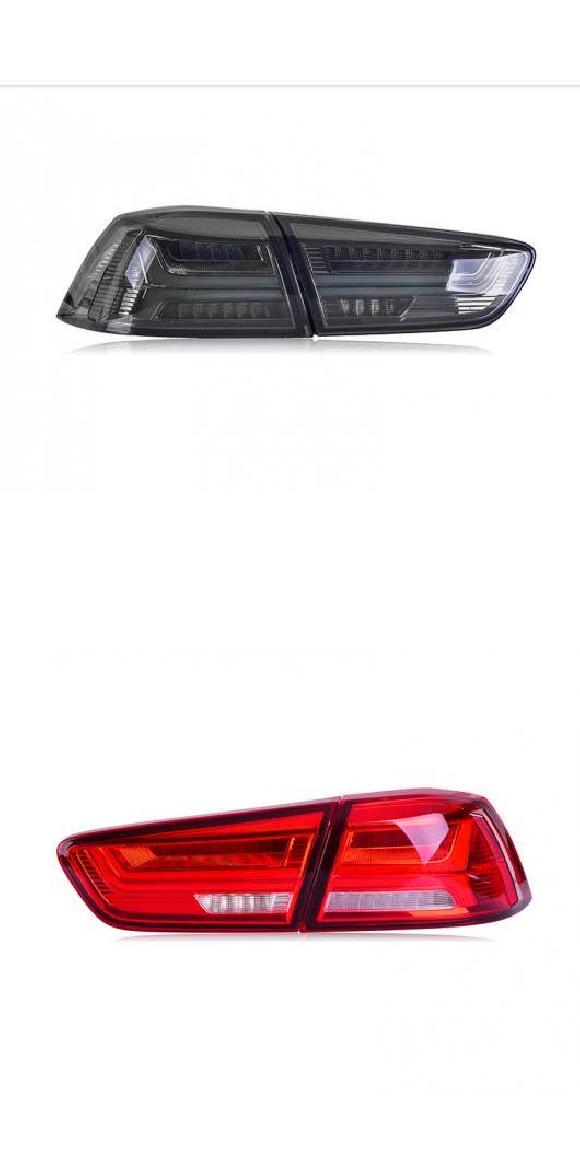 テールライト 適用: 三菱 ランサー EX テールライト アウディ/AUDI A6 スタイル ランサー テールランプ LED ムービング シグナル ライト リアライト 2007-2018 ブラック・レッド AL-OO-8636 AL Car light｜オートパーツエージェンシー 82,649円