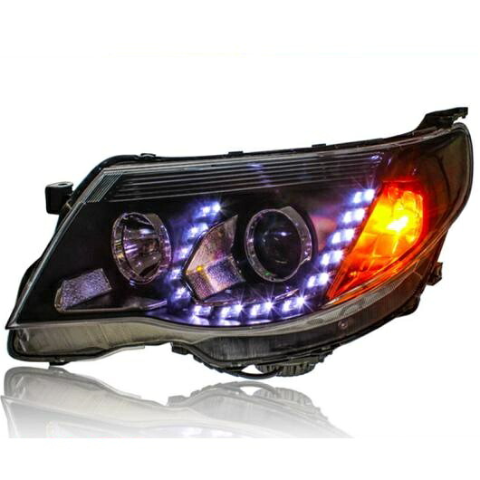 適用: フォレスター LED ヘッドライト 2008-2012 バイキセノン ヘッドライト DRL レンズ ダブル ビーム H7 HID パーツ 4300K～8000K AL-OO-8644 AL Car light｜オートパーツエージェンシー
