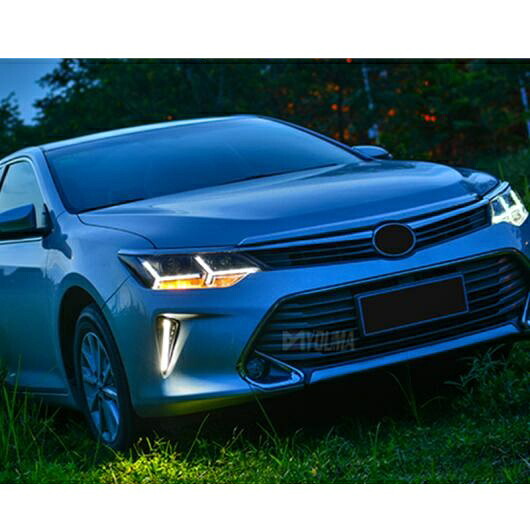 適用: 2015 2016 2017 トヨタ カムリ V55 LED ヘッドライト カムリ ヘッドライト DRL レンズ ダブル ビーム H7 HID キセノン 4300K～8000K AL-OO-8672 AL Car light