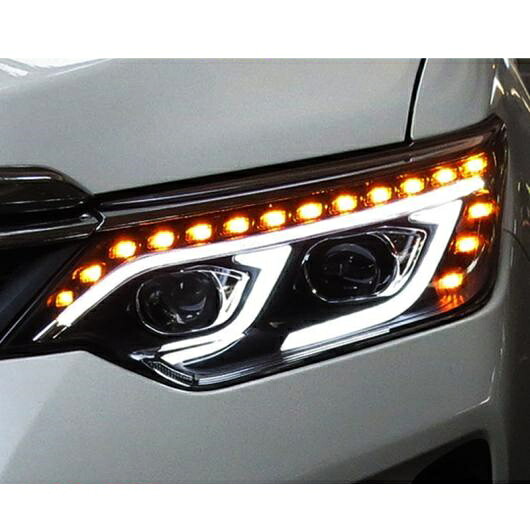 適用: トヨタ カムリ V55 LED ヘッドライト 2015-2017 カムリ ヘッドライト DRL レンズ ダブル ビーム H7 HID キセノン 4300K～8000K AL-OO-8675 AL Car light