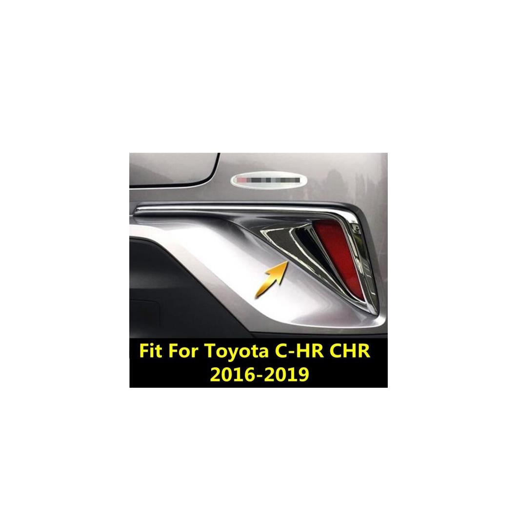適用: トヨタ C-HR CHR 2016-2019 リア バンパー フォグライト フォグライト ランプ フレーム モールディング 装飾 カバー トリム ABS クロム アクセサリー AL-PP-0110 AL Exterior parts for cars