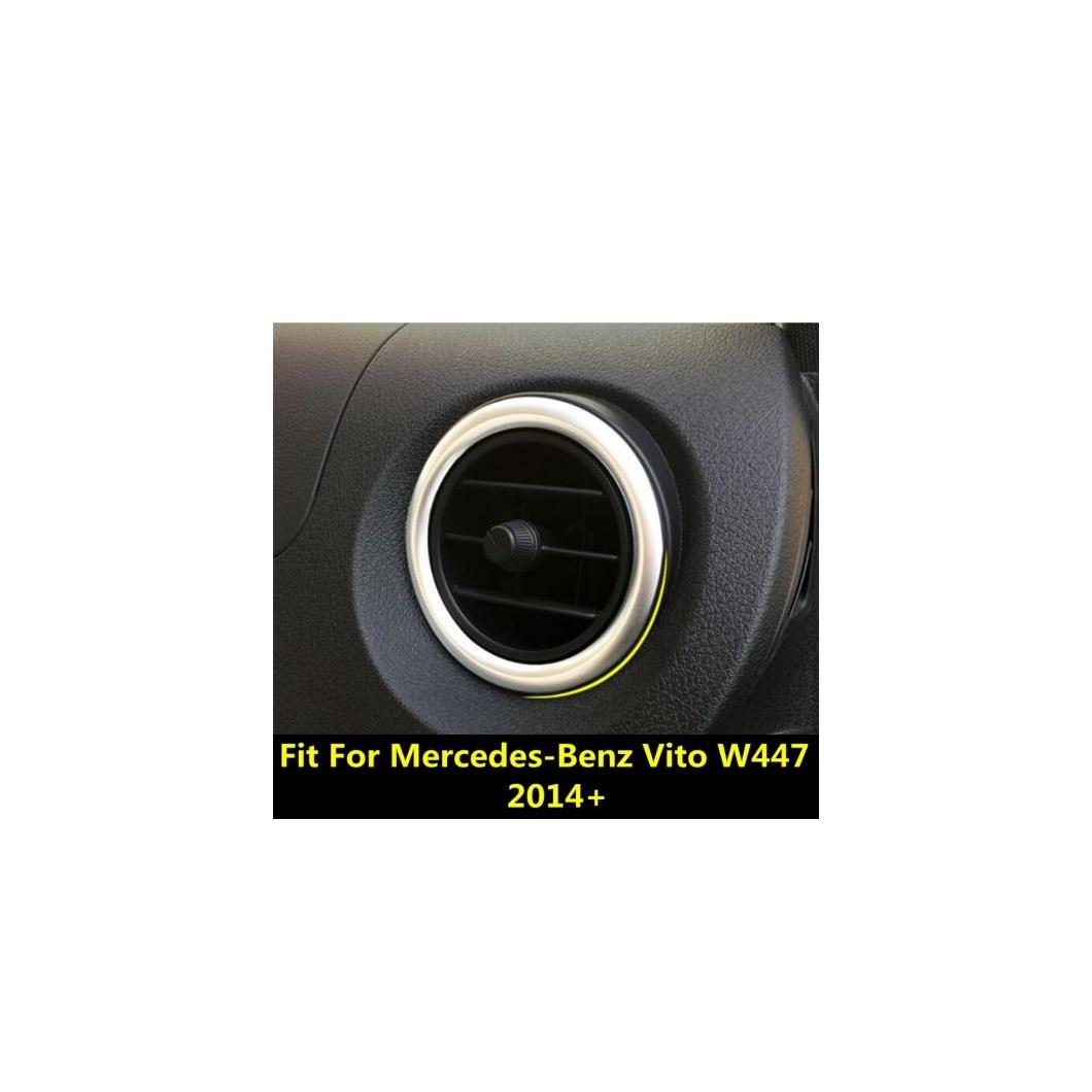 インテリア モールディング アクセサリー 適用: メルセデス・ベンツ ヴィト W447 2014-2021 サイド エア コンディション AC 吹き出し口 モールディング リング カバー トリム AL-PP-0156 AL Interior parts for cars