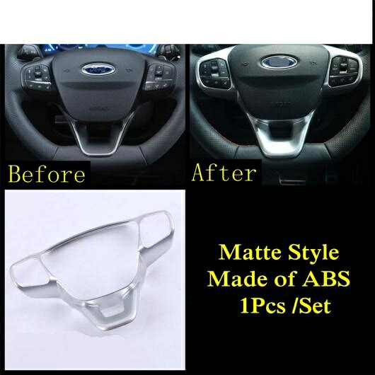 ステアリング ホイール フレーム ステッカー カバー トリム ABS マット カーボンファイバー アクセサリー 適用: フォード/FORD エスケープ/クーガ 2020 2021 2022 タイプC AL-PP-0245 AL Car parts