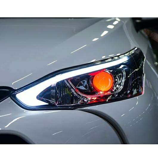 ヘッドライト 適用: トヨタ ヤリス ヴィッツ L 2016-2018 ヘッドライト LED DRL ランニング ライト バイキセノン ビーム フォグ ライト エンジェルアイ 4300K～8000K AL-OO-8750 AL Car light｜オートパーツエージェンシー
