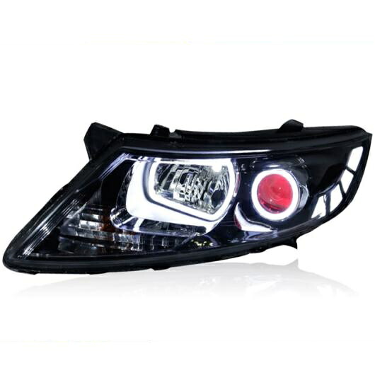 適用: 起亜 K5 リオ ヘッドライト 2011-2014 K5 LED ヘッドライト LED DRL バイキセノン レンズ ハイ ロー ビーム パーキング 4300K～8000K AL-OO-8760 AL Car light