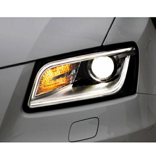 適用: アウディ/AUDI Q5 ヘッドライト 2013-2015 Q5 LED ヘッドライト DRL レンズ ダブル ビーム H7 HID キセノン バイキセノン レンズ 4300K～8000K AL-OO-8841 AL Car light