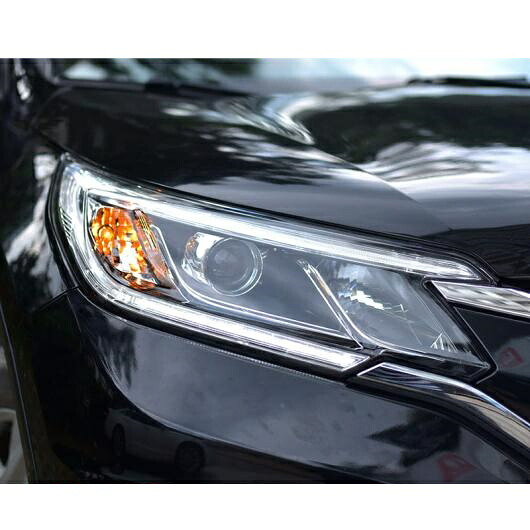 ヘッドライト 適用: ホンダ CR-V CRV ヘッドライト 2015-2017 ヘッド ランプ LED DRL フロント ライト バイキセノン レンズ キセノン HID 4300K～8000K AL-OO-8846 AL Car light