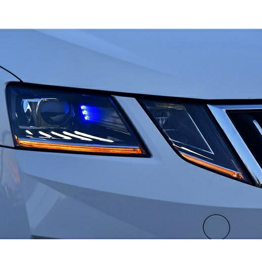 適用: シュコダ オクタヴィア ヘッドライト 2018 オクタヴィア オール LED ヘッドライト LED DRL レンズ ハイ ロー ビーム パーキング オール LED AL-OO-8867 AL Car light