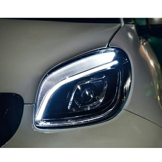 適用: メルセデス・ベンツ スマート ヘッドライト エンジェルアイ 2015-2018 メルセデス・ベンツ スマート LED ライト バー Q5 バイキセノン レンズ LED バルブ プロジェクター 4300K~8000K AL-OO-8872 AL Car light|オートパーツエージェンシー