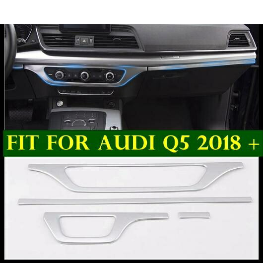 フロント センター マルチメディア コントロール インストルメント 装飾 パネル カバー トリム 適用: アウディ/AUDI Q5 2018-2022 マット インテリア アクセサリー AL-PP-0266 AL Interior parts for cars