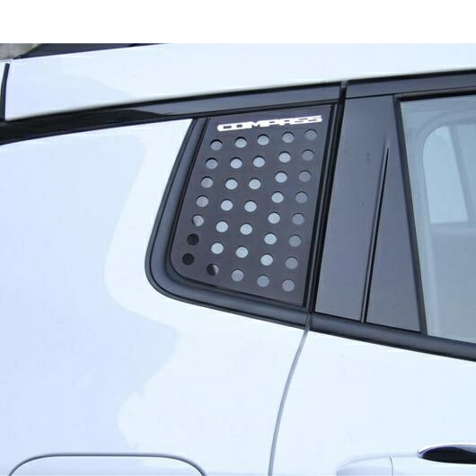 金属 リア スポイラー ウイング リア サイド トライアングル コーナー モールディング カバー キット トリム 2ピース 適用: ジープ/JEEP コンパス 2017-2021 アクセサリー AL-PP-0636 AL Exterior parts for cars｜オートパーツエージェンシー