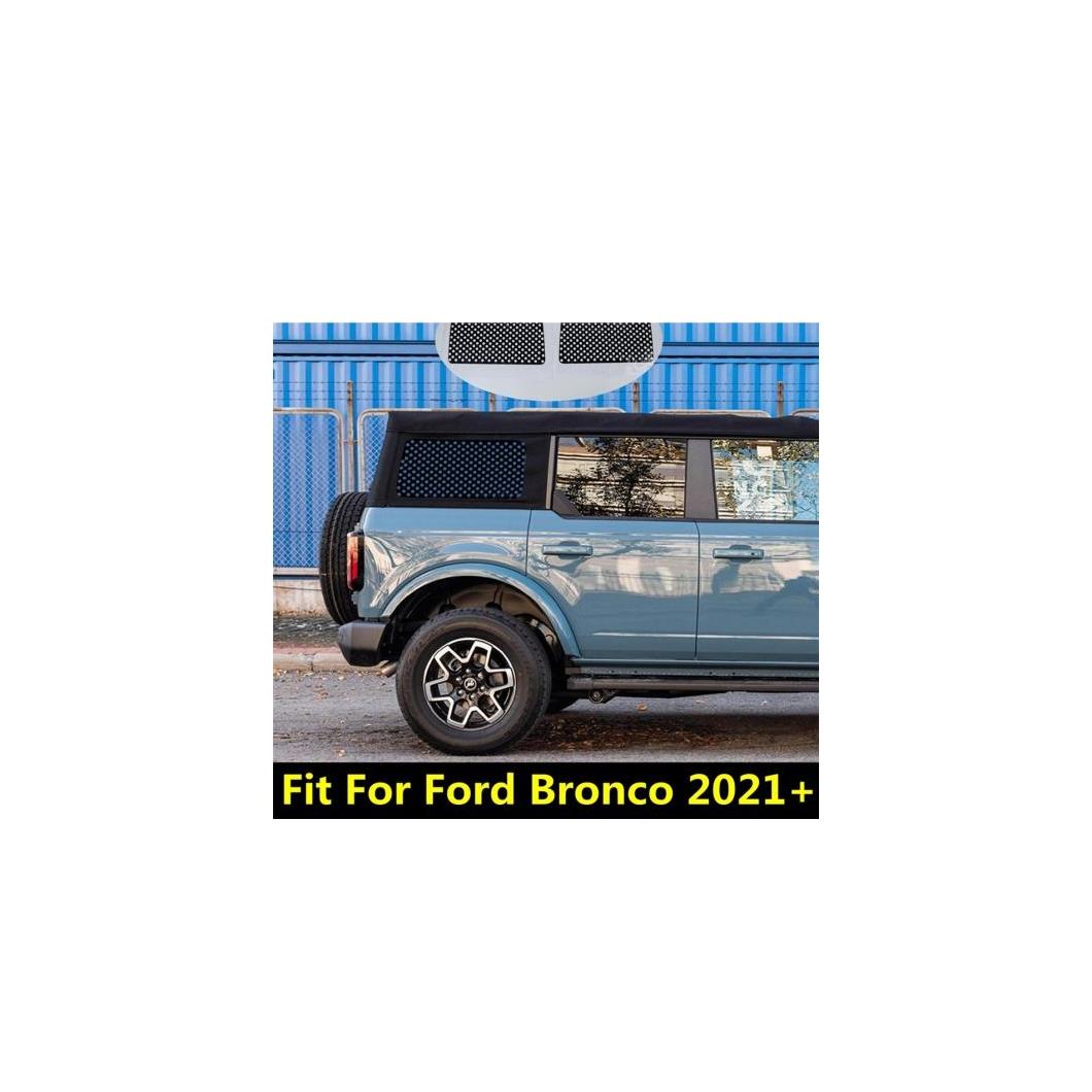2ピース 適用: フォード/FORD ブロンコ 2021 2022 リア ウインドウ ガラス サン ブロック フィルム アンチ-UV ステッカー サン-シェーディング カバー AL-PP-0537 AL Car parts