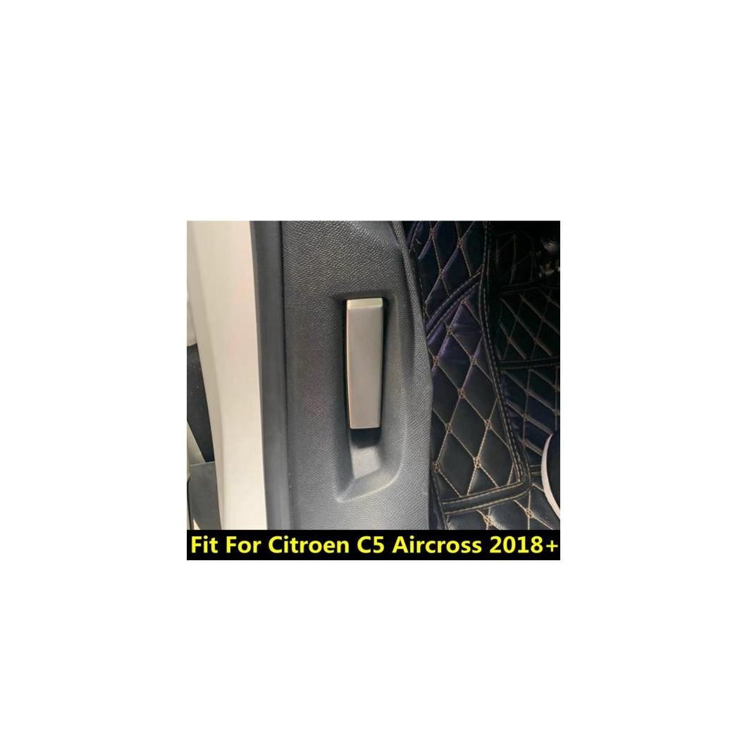 フロント フード スイッチ ボタン スパンコール インテリア カバー トリム ステンレス スチール インテリア アクセサリー 適用: シトロエン/CITROEN C5 エアクロス 2018-2022 シルバー～ブラック模様 AL-PP-0545 AL Interior parts for