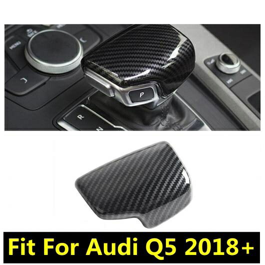 アクセサリー 適用: アウディ/AUDI Q5 2018-2022 ギア ヘッド シフト ノブ ハンドル フレーム モールディング カバー キット トリム/ABS カーボン調 AL-PP-0760 AL Interior parts for cars