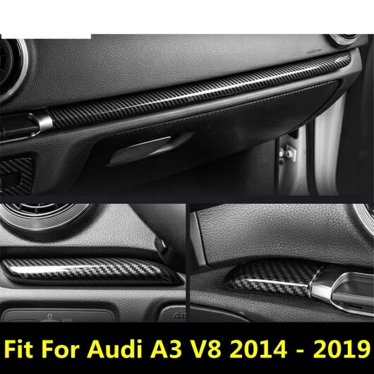ABS カーボンファイバー センター コンソール ダッシュボード インストルメント パネル ストリップ 装飾 カバー トリム 適用: アウディ/AUDI A3 V8 2014-2019 アクセサリー AL-PP-0936 AL Interior parts for cars｜オートパーツエージェンシー