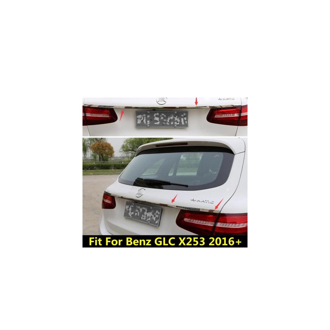 アクセサリー 適用: メルセデス・ベンツ GLC X253 2016-2021 リア テールゲート トランク テール ドア アッパー ストリップ モールディング カバー トリム ステンレス スチール AL-PP-1009 AL Exterior parts for cars