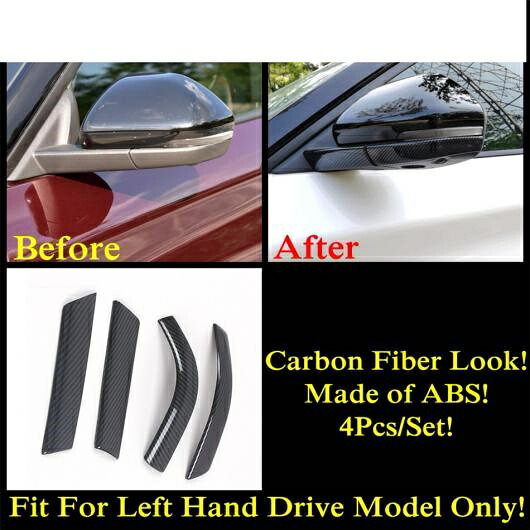 バックミラー ミラー レイン アイブロー キャップ ストリップ カバー トリム 適用: フォード/FORD エクスプローラー 2020-2022 ABS クローム/カーボンファイバー エクステリア アクセサリー タイプD AL-PP-1223 AL Exterior parts cars